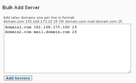 SpamWall IP Domain Setup Bulk